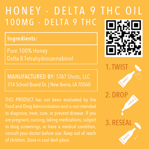 Delta 9 Honey Infused Oil ingredients