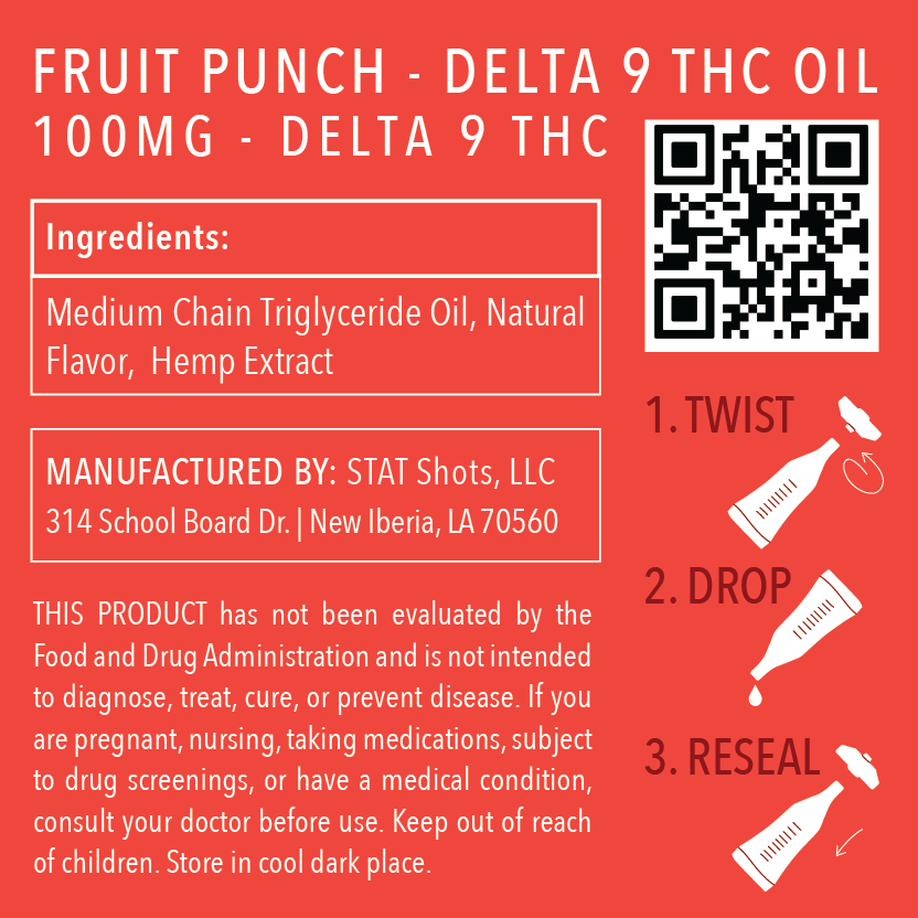 Delta 9 Fruit Punch ingredients