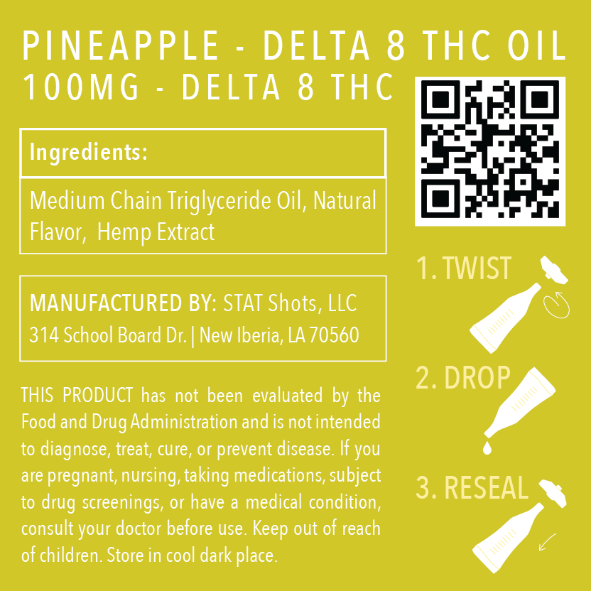 Delta 8 Oil - Pineapple