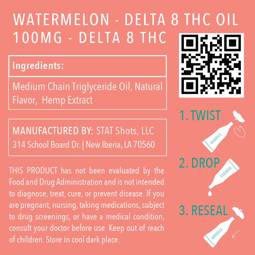 Delta 8 Oil - Watermelon
