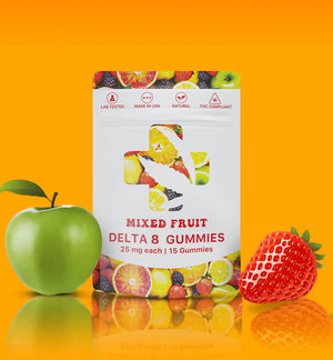 Mixed Fruit Delta 8 THC gummies