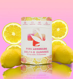 Pink Lemonade Delta 8 THC gummies